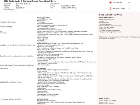 Used 2020 Tesla Model 3 Standard Range Plus image 4