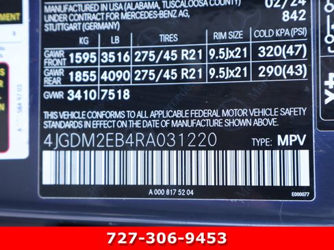 Certified 2024 Mercedes-Benz EQS 450+ 4MATIC SUV image 28