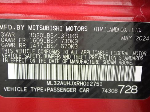 Used 2024 Mitsubishi Mirage ES FWD image 27