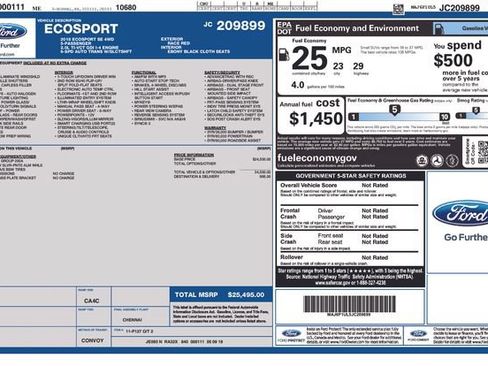 Certified 2018 Ford EcoSport SE AWD/4WD image 16