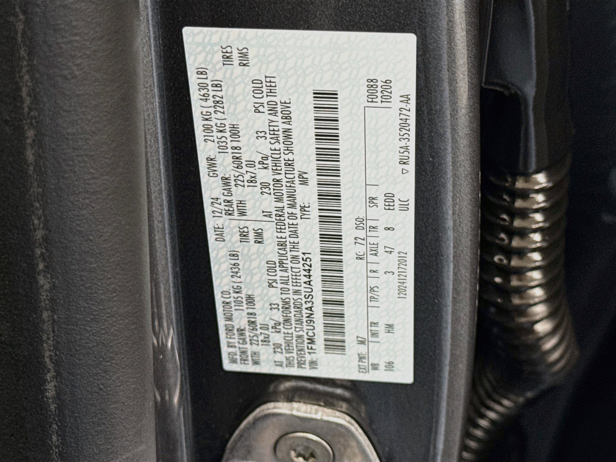 Used 2025 Ford Escape ST-Line Select AWD/4WD image 12