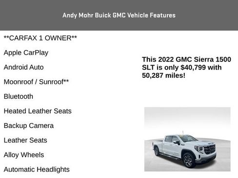 Used 2022 GMC Sierra 1500 SLT w/ SLT Premium Plus Package AWD/4WD image 4