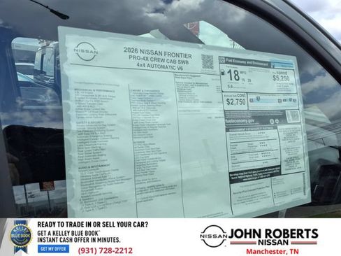 New 2026 Nissan Frontier PRO-4X w/ Tow Package AWD/4WD image 19