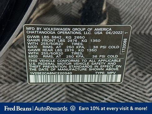 Used 2022 Volkswagen Atlas Cross Sport SEL R-Line AWD/4WD image 39