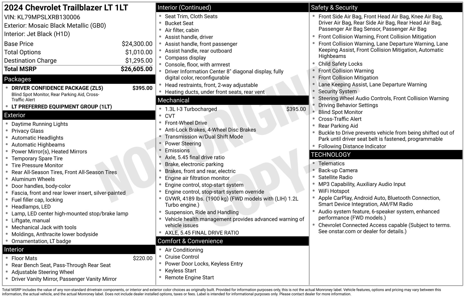 Used 2024 Chevrolet TrailBlazer LT w/ Driver Confidence Package FWD image 4