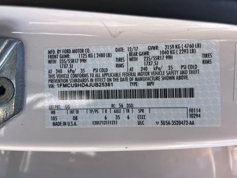 Used 2018 Ford Escape SEL AWD/4WD image 23