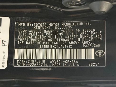 Used 2015 Toyota Camry XLE w/ Moonroof Package FWD image 28