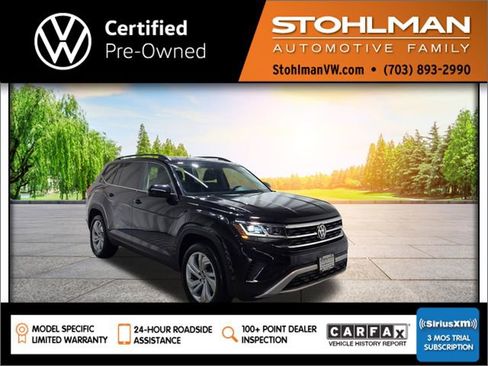 Certified 2023 Volkswagen Atlas SE w/ Panoramic Sunroof Package AWD/4WD image 1