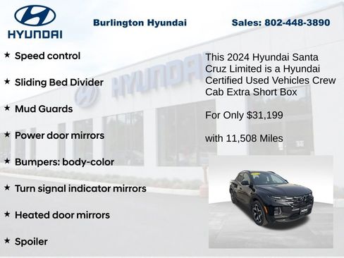Used 2024 Hyundai Santa Cruz Limited image 30