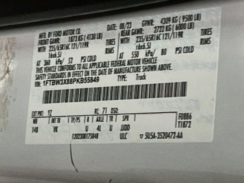 Used 2023 Ford Transit 350 148 High Roof Extended w/ Load Area Protection Package RWD image 28