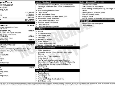 Used 2011 Toyota Venza w/ Comfort Pkg FWD image 27