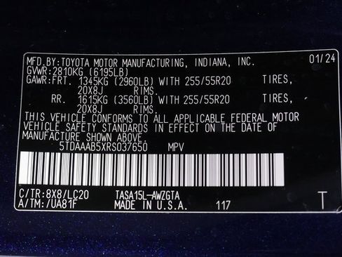 Used 2024 Toyota Grand Highlander Limited image 31