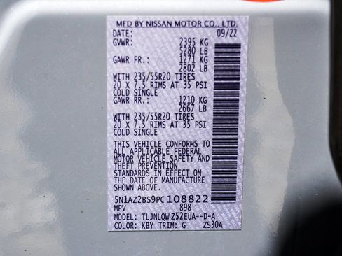 Used 2023 Nissan Murano SV w/ SV Midnight Edition Package image 46