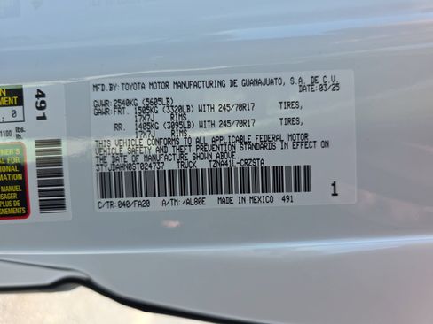 Used 2025 Toyota Tacoma SR RWD image 32