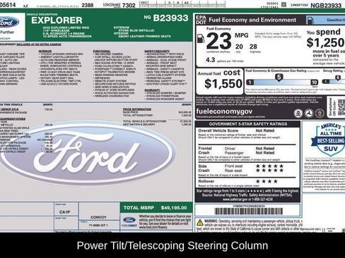 Used 2022 Ford Explorer Limited w/ Equipment Group 301A image 9