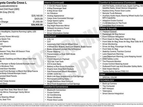Used 2024 Toyota Corolla Cross L image 16