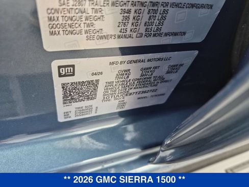 New 2026 GMC Sierra 1500 Elevation w/ LPO, Elevation Black Package AWD/4WD image 30