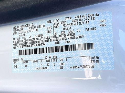 New 2026 Ford Transit 350 148 Medium Roof w/ Load Area Protection Package image 13