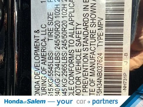 Used 2022 Honda Pilot Sport image 20