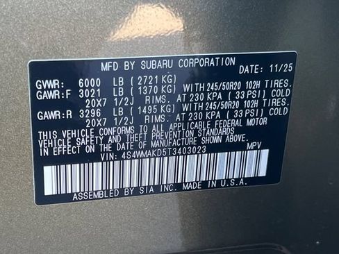 Used 2026 Subaru Ascent Touring AWD/4WD image 26