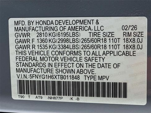 New 2026 Honda Pilot TrailSport image 27