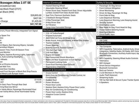 Used 2024 Volkswagen Atlas SE AWD/4WD image 28