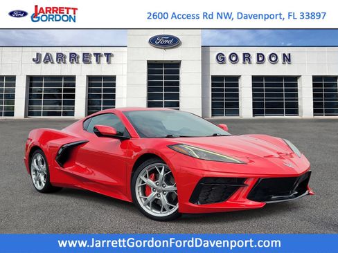 Used 2021 Chevrolet Corvette Stingray Coupe w/ Chrome Exterior Badge Package RWD image 1