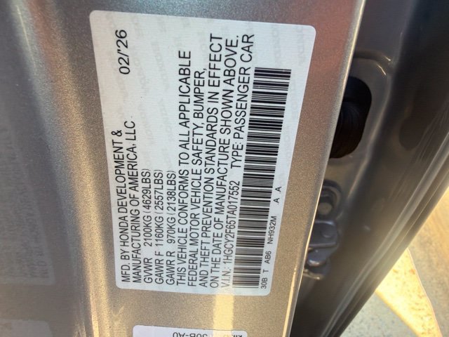 Used 2026 Honda Accord EX-L image 10