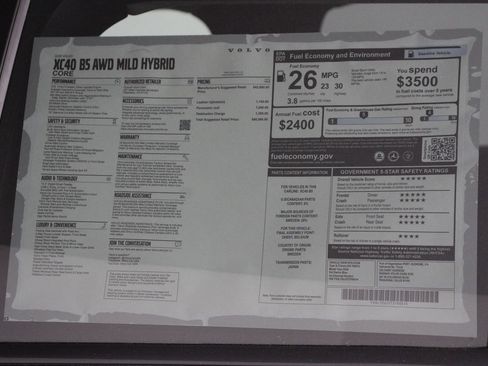 New 2026 Volvo XC40 B5 Core image 18