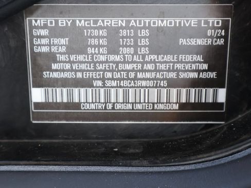 Used 2024 McLaren 750S Spider RWD image 25