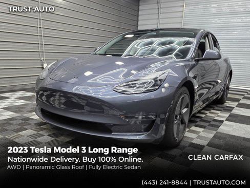 Used 2023 Tesla Model 3 Long Range AWD/4WD image 1