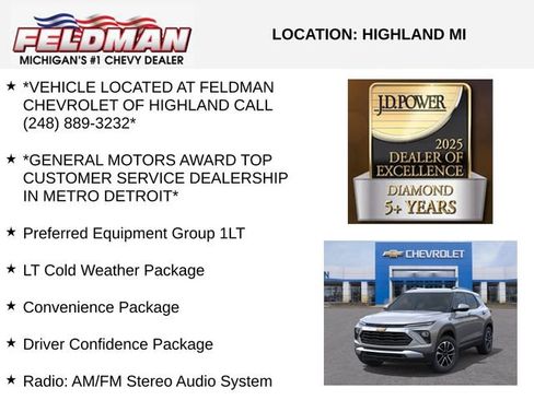 New 2026 Chevrolet TrailBlazer LT w/ Convenience Package AWD/4WD image 3