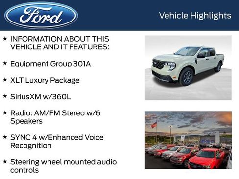 New 2025 Ford Maverick XLT w/ Equipment Group 301A image 4