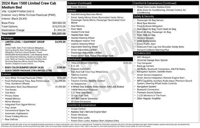Used 2024 RAM 1500 Limited AWD/4WD image 30