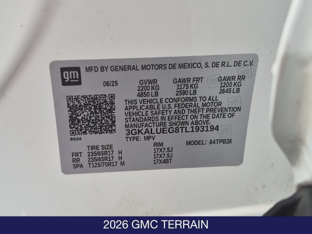 Used 2026 GMC Terrain Elevation AWD/4WD image 26