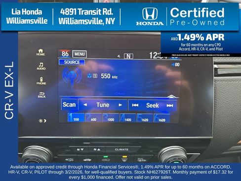 Certified 2022 Honda CR-V EX-L image 18