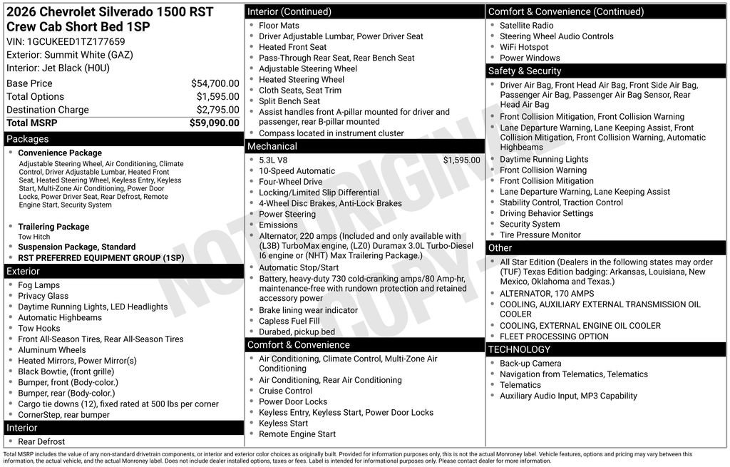 Used 2026 Chevrolet Silverado 1500 RST AWD/4WD image 6