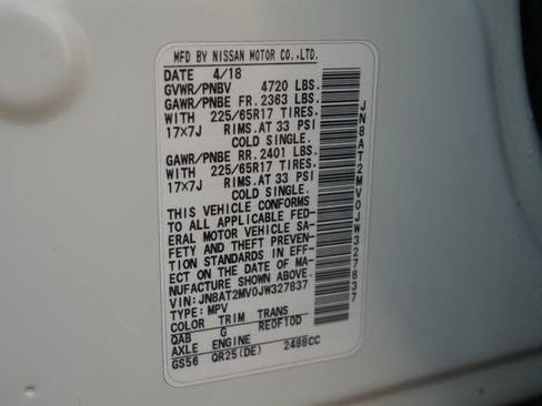 Used 2018 Nissan Rogue SV AWD/4WD image 6