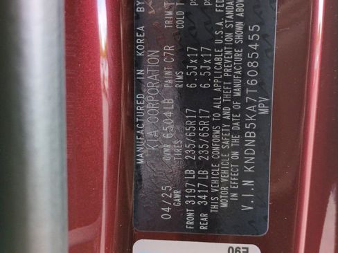 New 2026 Kia Carnival LXS image 49