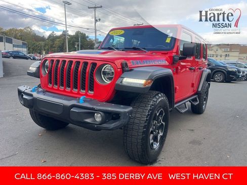 Used 2021 Jeep Wrangler Unlimited Rubicon 4xe w/ Steel Bumper Group AWD/4WD image 1