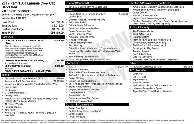 Used 2019 RAM 1500 Laramie AWD/4WD image 3