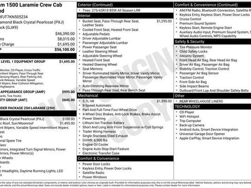 Used 2019 RAM 1500 Laramie AWD/4WD image 3