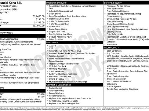 Certified 2023 Hyundai Kona SEL AWD/4WD image 25