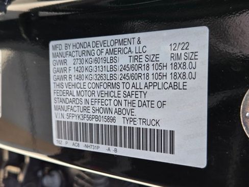 Used 2023 Honda Ridgeline RTL image 23