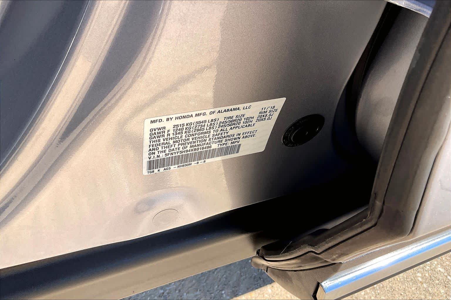 Used 2019 Honda Pilot Touring image 37