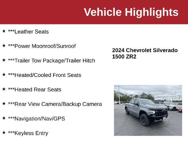 Used 2024 Chevrolet Silverado 1500 ZR2 w/ Technology Package AWD/4WD image 10
