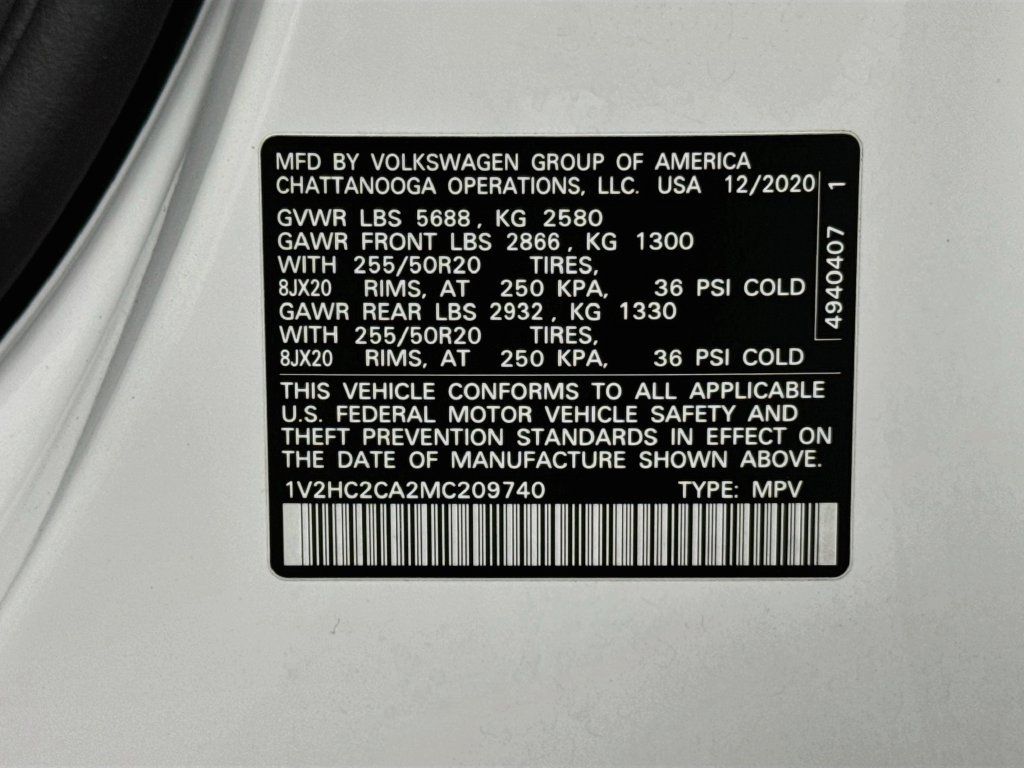 Used 2021 Volkswagen Atlas Cross Sport SE AWD/4WD image 47