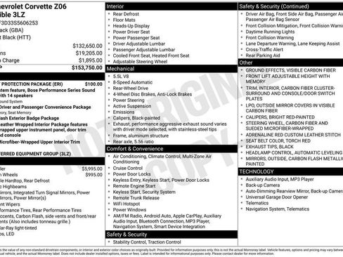 New 2025 Chevrolet Corvette Z06 w/ Battery Protection Package image 11