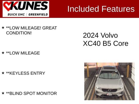 Used 2024 Volvo XC40 B5 Core image 3