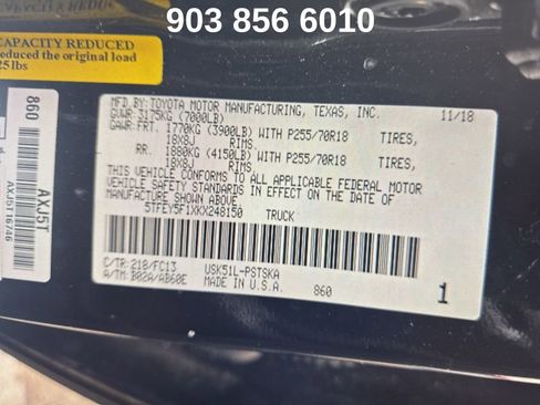 Used 2019 Toyota Tundra SR5 w/ SR5 Upgrade Package image 7